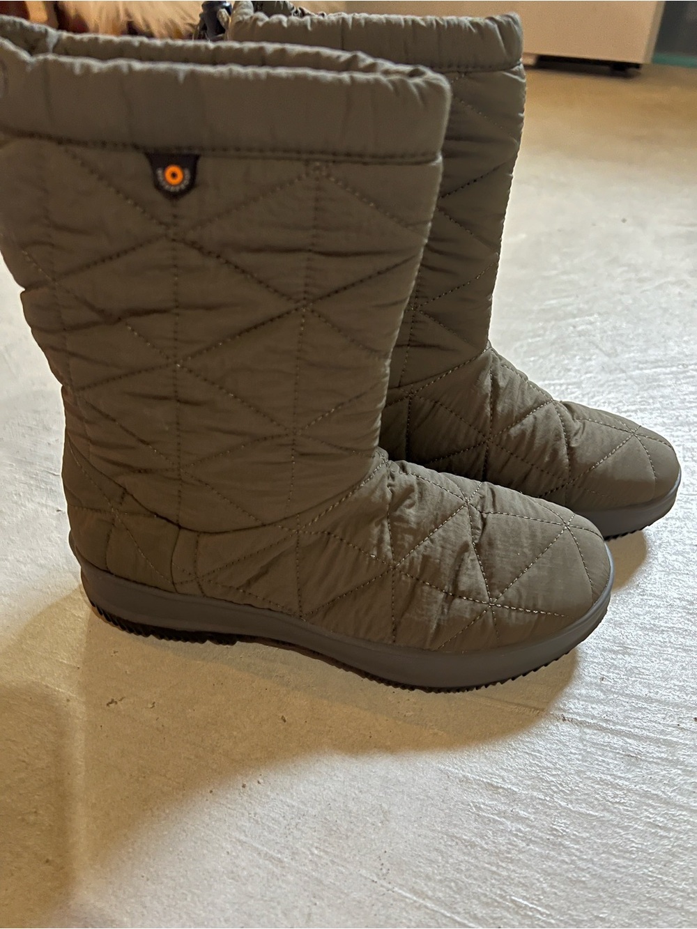 Bogs Quilted Olive Green Women's Winter Boots